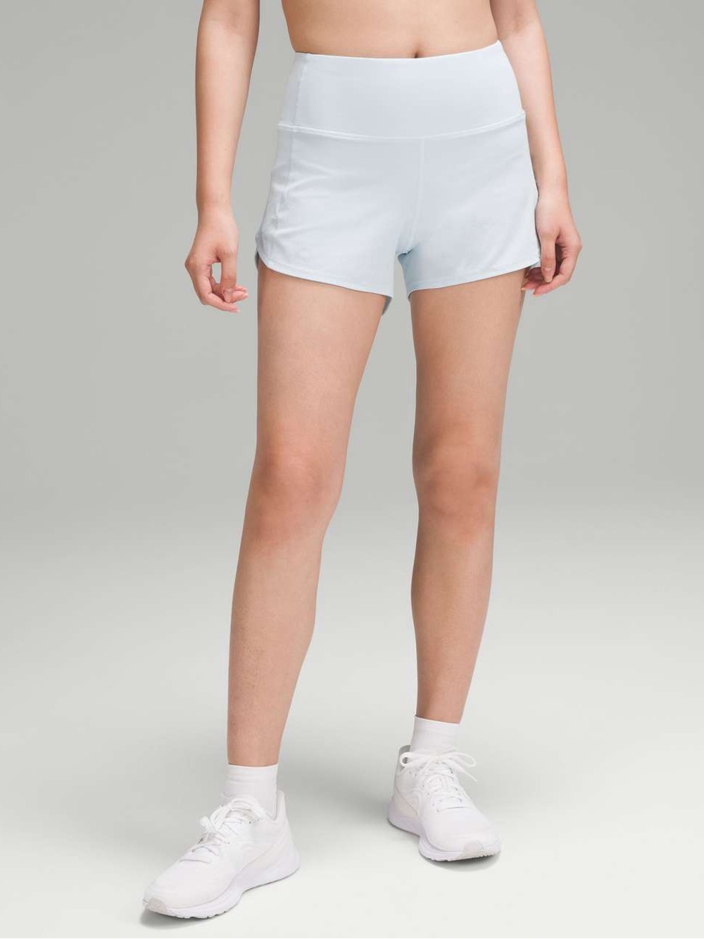 Lululemon Speed Up High-Rise Lined Short 4" in Powder Blue